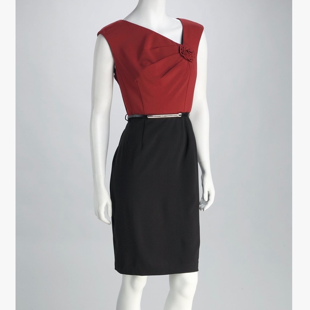 Dark Rust and Rosette Belted Drexx